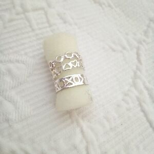 Set of Three Adjustable Silvertone Toe Rings
